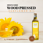 Sreshta Farms Wood Pressed Sunflower Oil | Grocsy