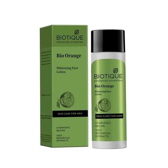 Biotique Bio Orange Whitening Face Lotion For Men | Grocsy