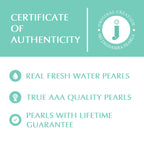 J Pearls 2 Lines Oval Pearl Necklace - Real Pearl Jewelry | Grocsy