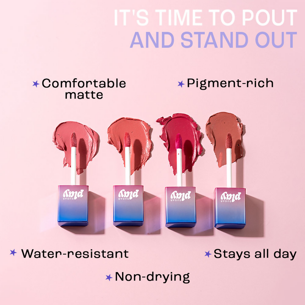 Sugar Play Vibe Check Liquid Lipstick - 01 G.O.A.T | Grocsy