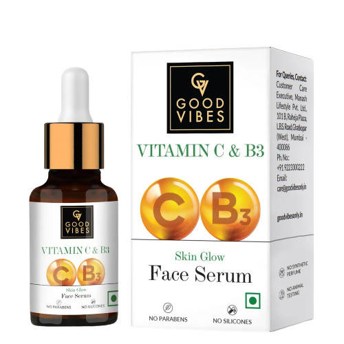 Good Vibes Vitamin C & B3 Skin Glow Face Serum | Grocsy