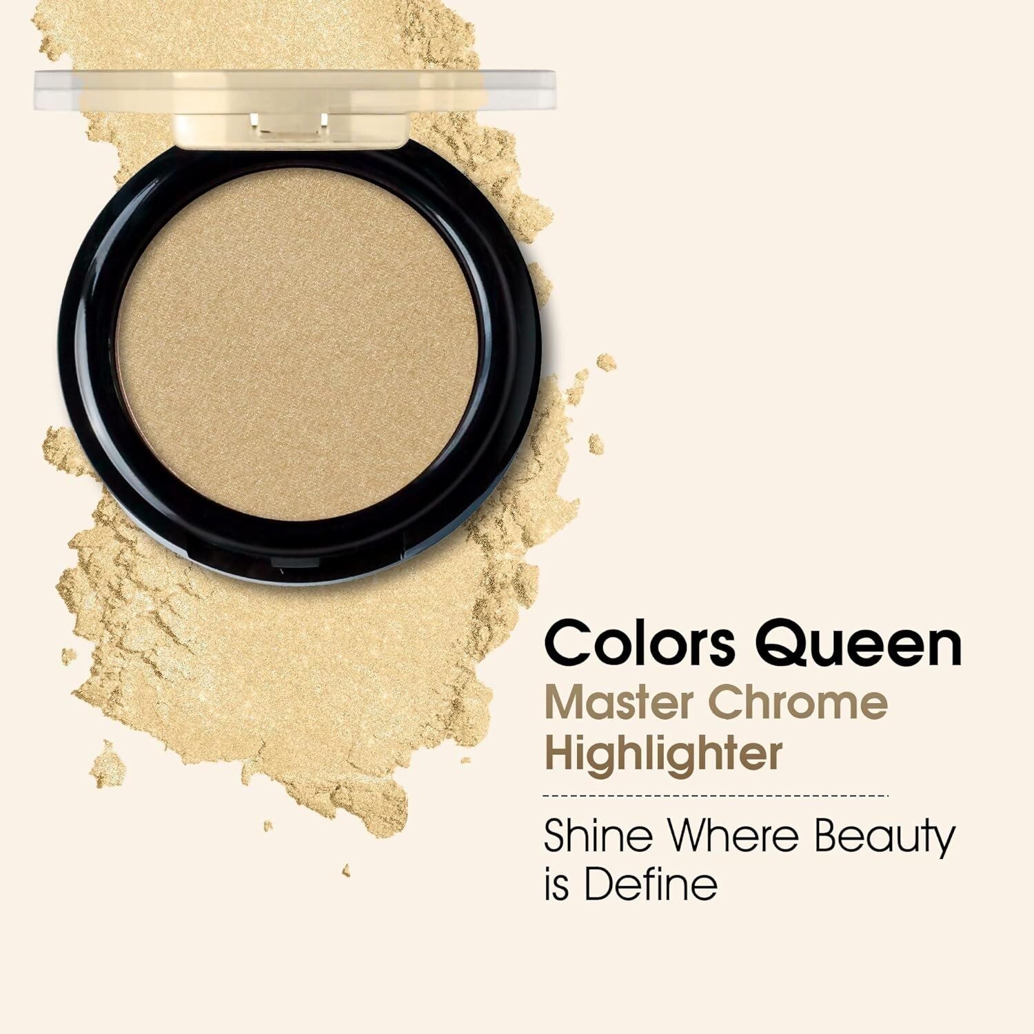 Colors Queen Master Chrome Metallic Highlighter - 02 Boss Moves | Grocsy