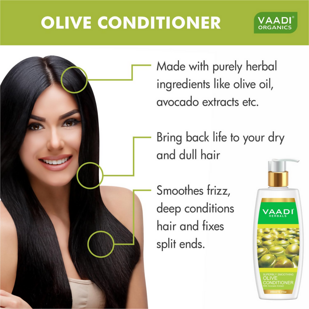 Vaadi Herbals Amla Shikakai Hair Fall and Damage Control Shampoo & Olive Conditioner | Grocsy