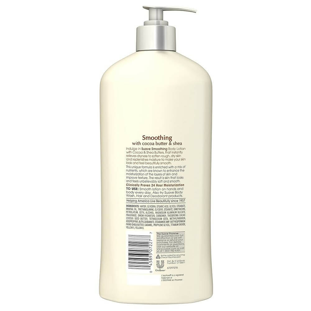 Suave Smoothing Body Lotion with Cocoa & Shea Butter | Grocsy