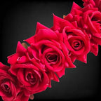 Pink Velvet Rose Gajra | Grocsy