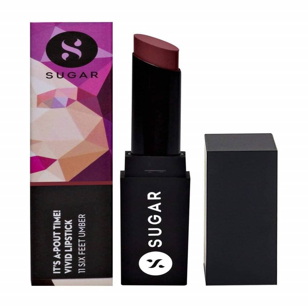 Sugar It's A-Pout Time! Vivid Lipstick - Six Feet Umber (Mocha Brown) | Grocsy