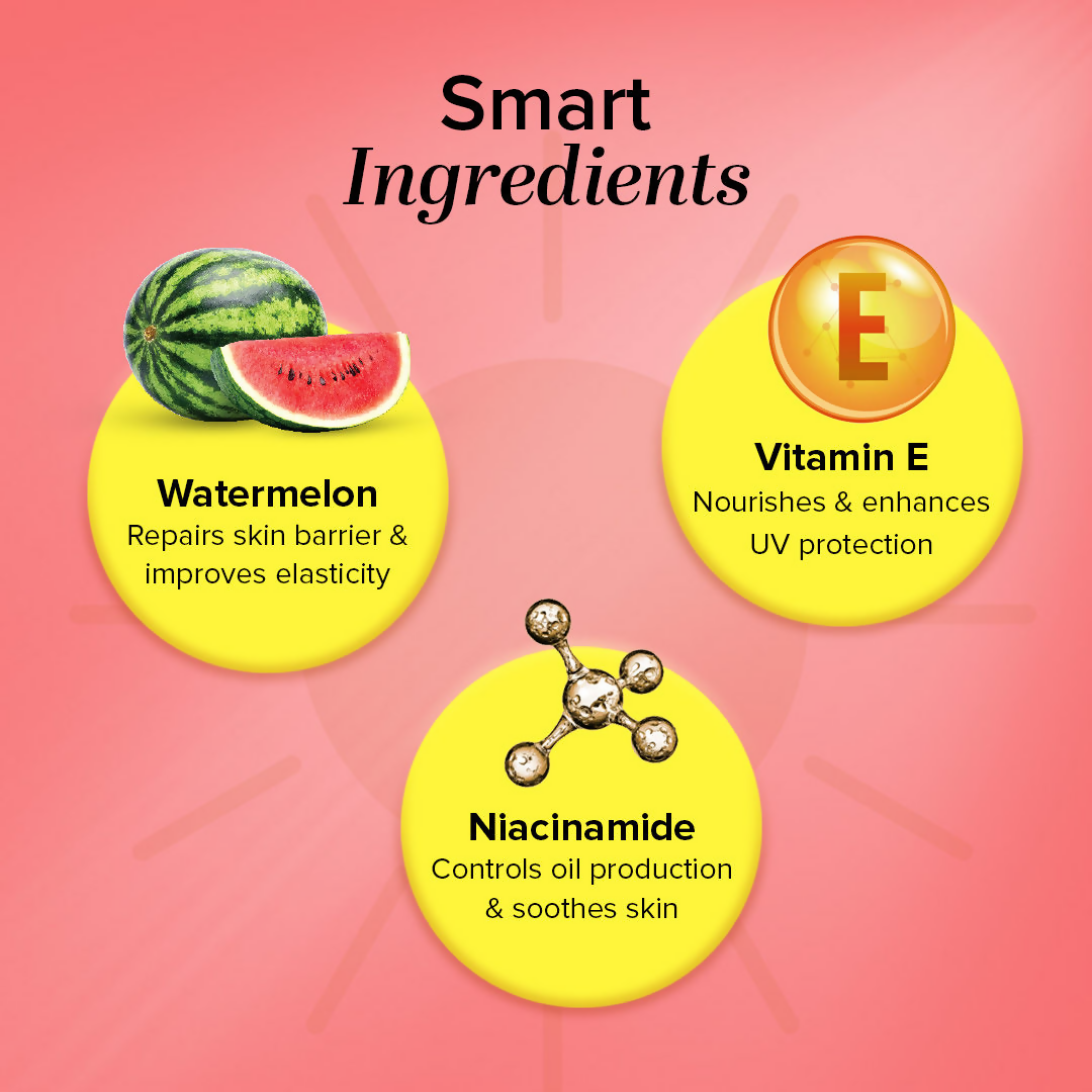 Khadi Natural Watermelon + Niacinamide Sunscreen SPF 50 PA+++ | Grocsy