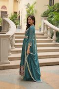 Joban Fashion Rama Georgette Sequence Embroidery Work Kurta Set | Grocsy
