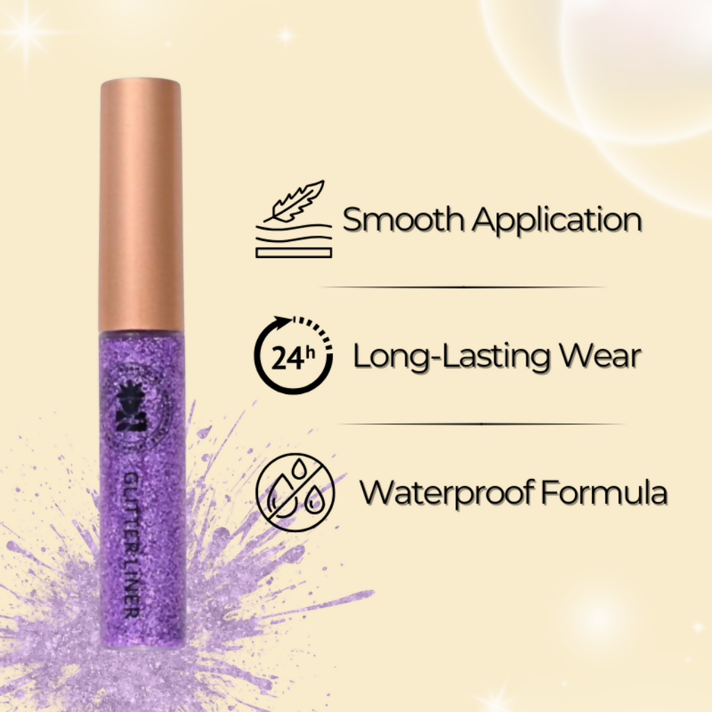 BOBI Glitter Eyeliner Purple Diamond Sparkle Finish | Grocsy
