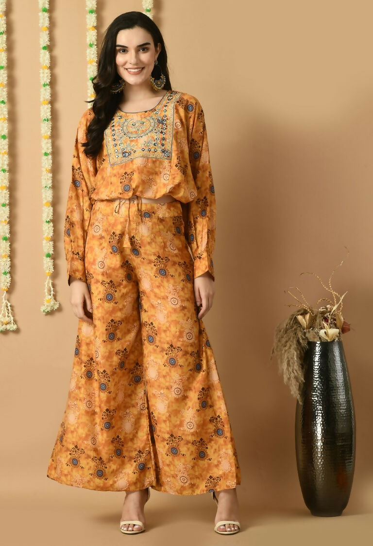 Joban Fashion Mustard Maslin Kurta Set | Grocsy