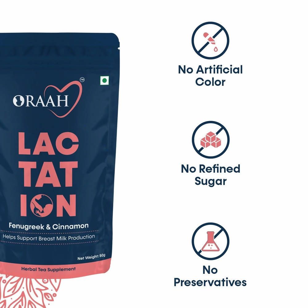 Oraah Lactation Herbal Tea | Grocsy