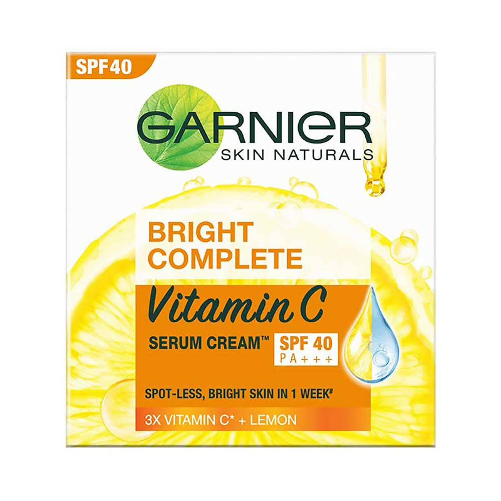 Garnier Bright Complete Vitamin C SPF40/PA+++ Serum Cream | Grocsy