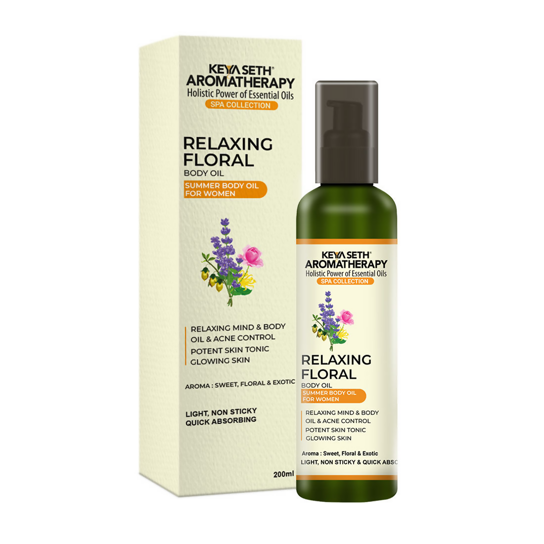 Keya Seth Aromatherapy Relaxing Floral Summer Body Oil | Grocsy