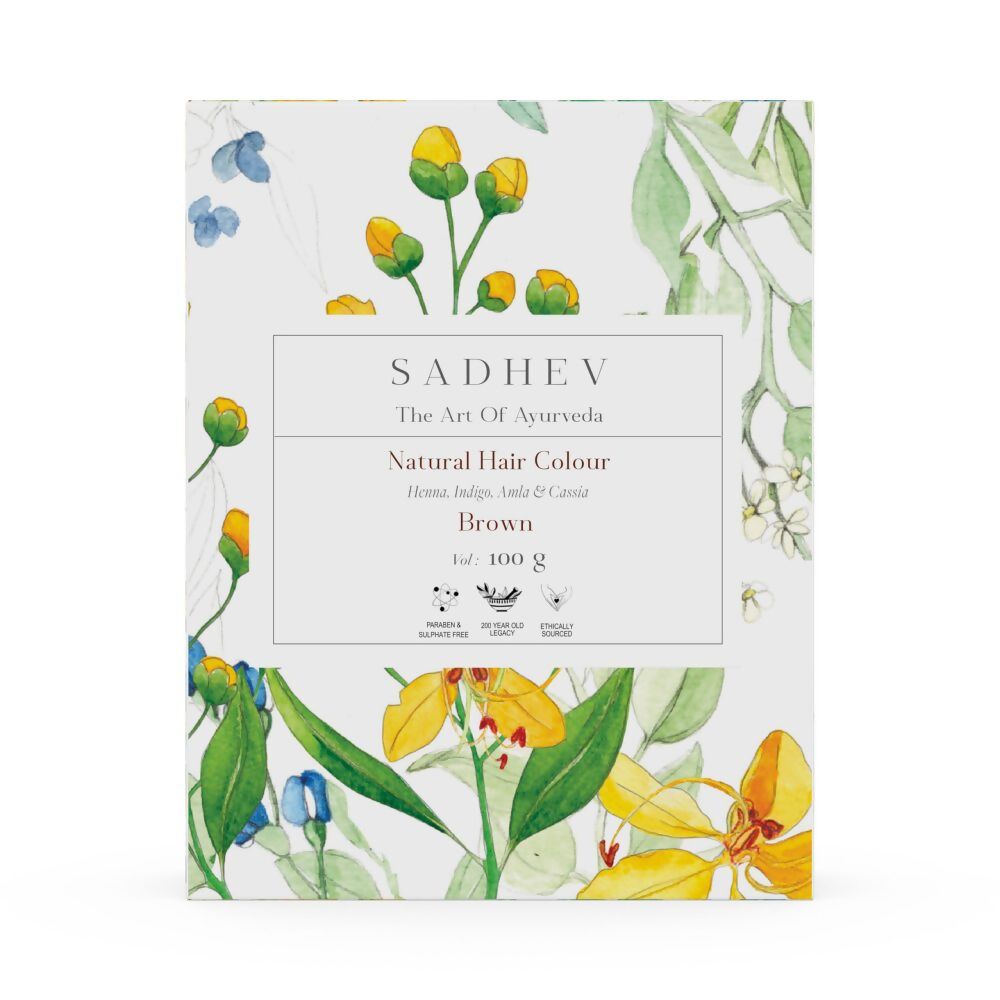 Sadhev Natural Hair Colour – Brown | Grocsy