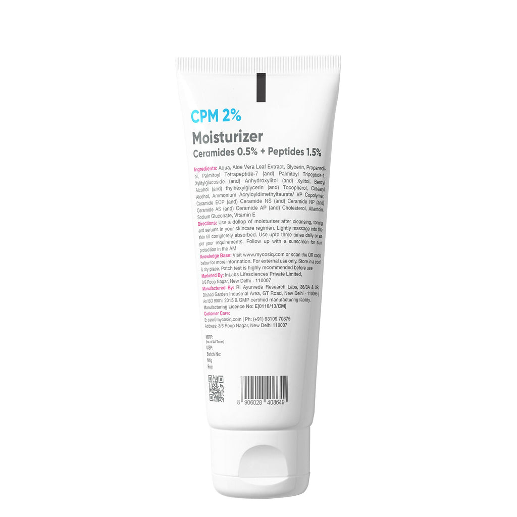 Cos-IQ CPM 2% Ceramides & Peptides Moisturizer | Grocsy