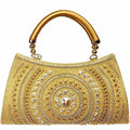 Louise Belgium Hand-held Bag  (Gold) | Grocsy