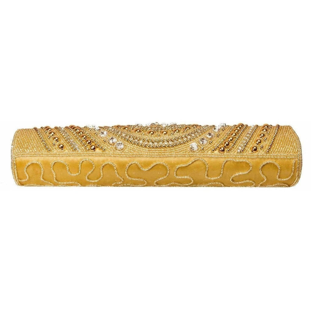 Louise Belgium Hand-held Bag  (Gold) | Grocsy