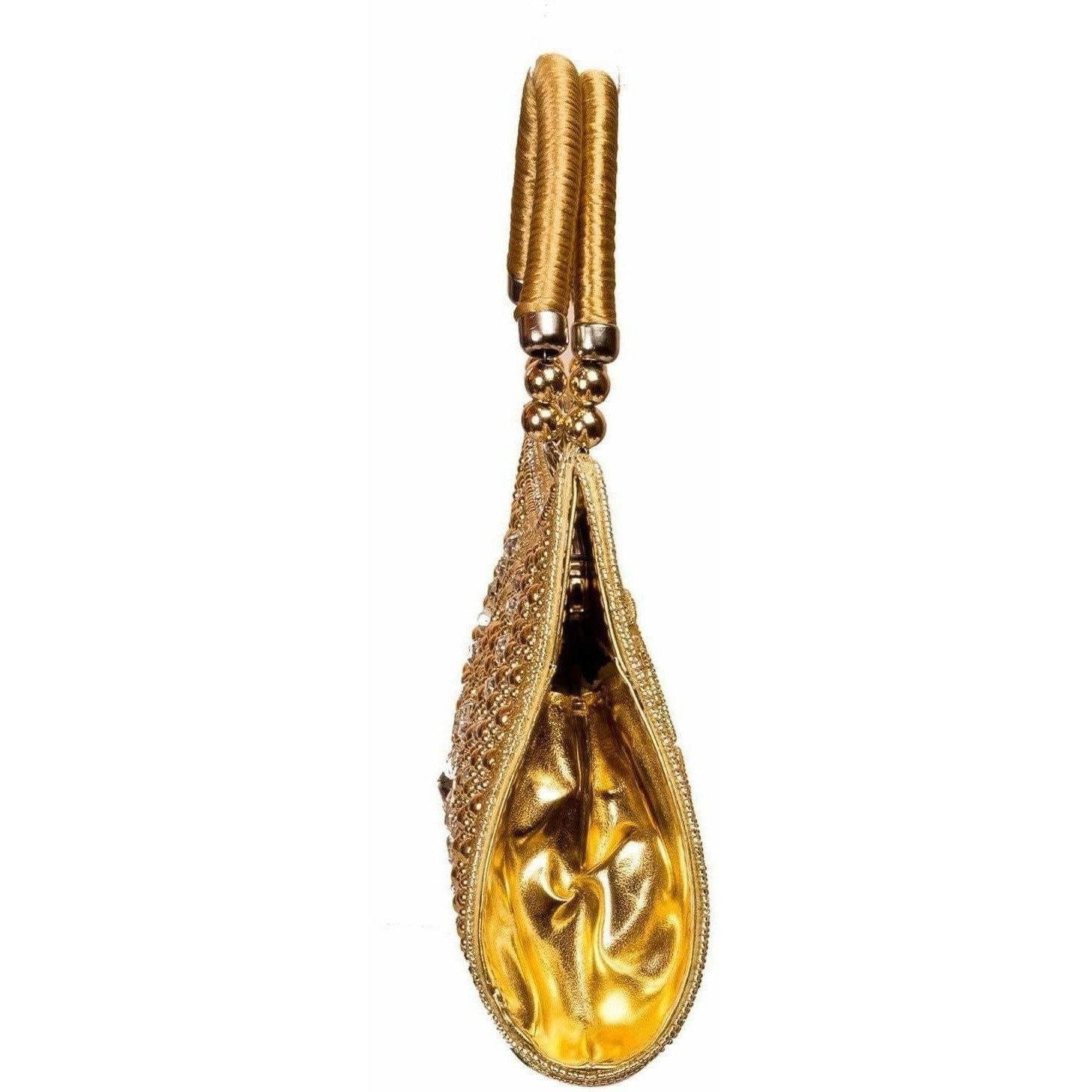 Louise Belgium Hand-held Bag  (Gold) | Grocsy