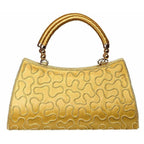 Louise Belgium Hand-held Bag  (Gold) | Grocsy