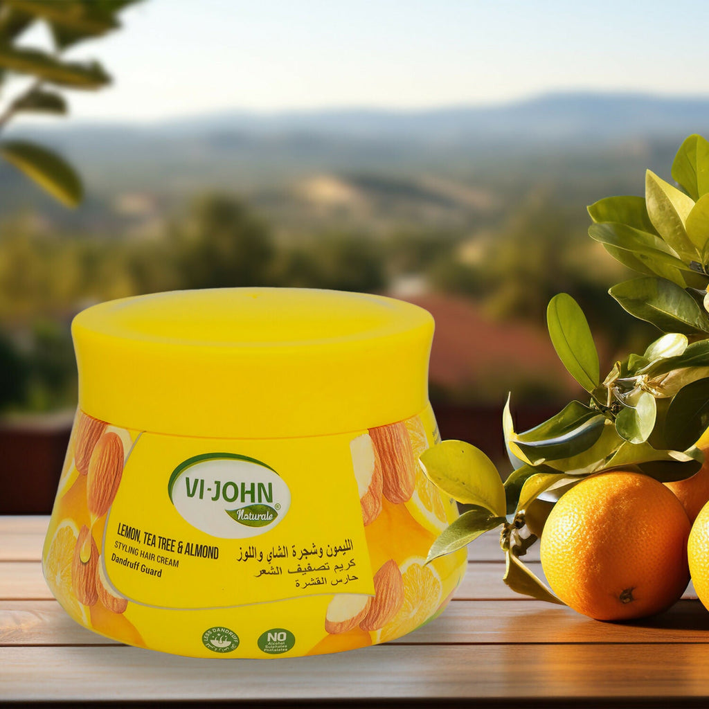 VI-JOHN Naturale Lemon,Tea Tre & Almond Styling Hair Cream Strength & Shine | Grocsy