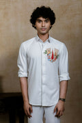 4Way White Chitra Srinivasa Shirt By Hilo Design | Grocsy