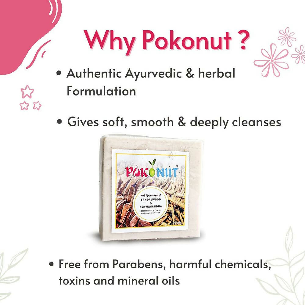 Pokonut Sandalwood & Ashwagandha Soap | Grocsy