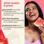 Plix Watermelon SPF PA++++ 50 Protect & Hydrate 2 In 1 Moisturizer + Sunscreen | Grocsy