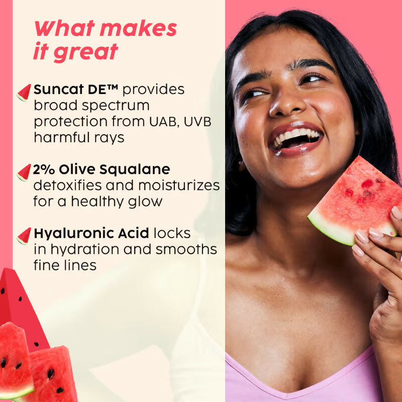 Plix Watermelon SPF PA++++ 50 Protect & Hydrate 2 In 1 Moisturizer + Sunscreen | Grocsy