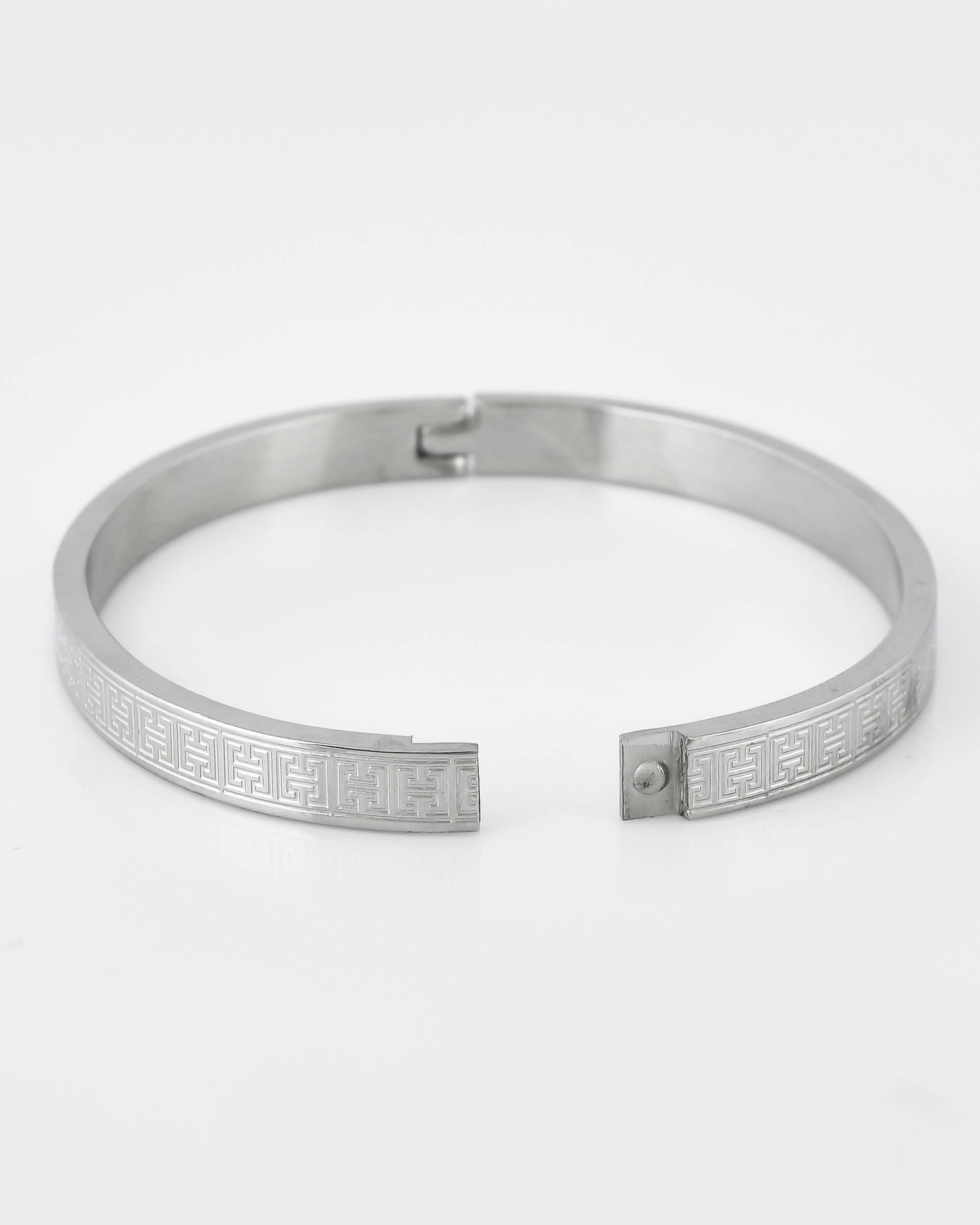 VOJ Stainless Steel Silver Bracelet | Grocsy
