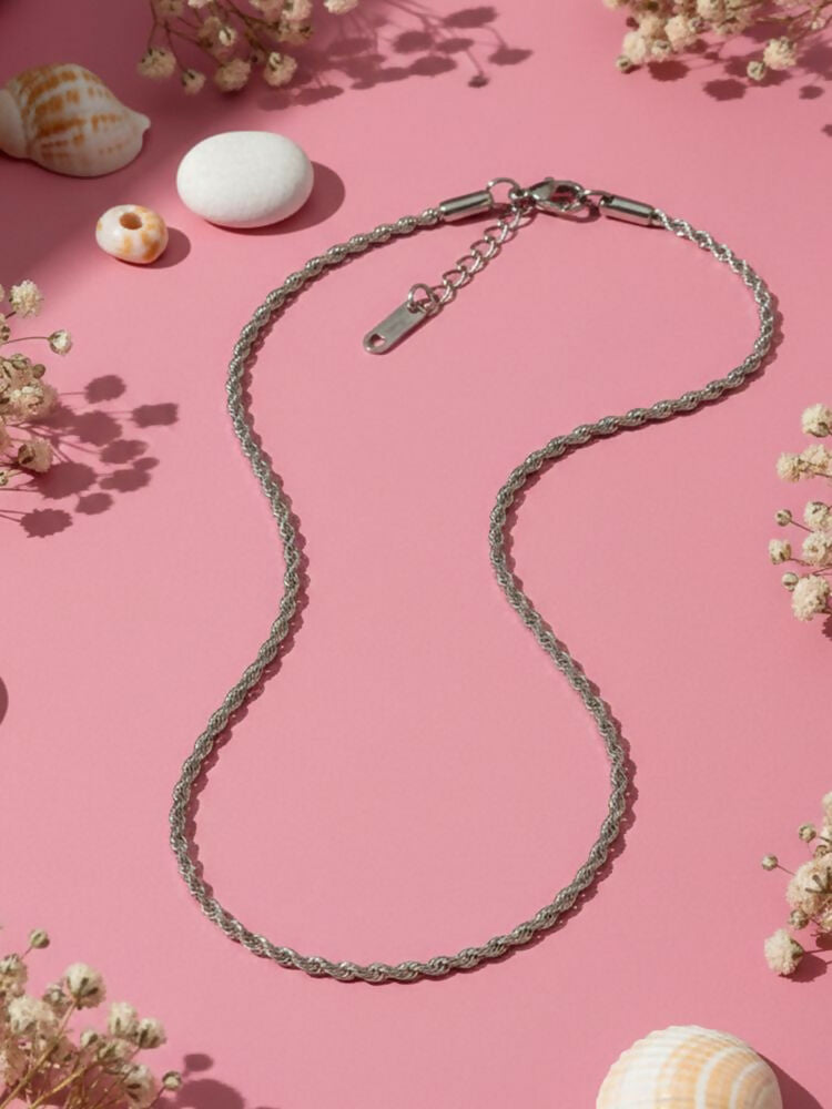 NVR Women German Silver Oxidised Chain | Grocsy