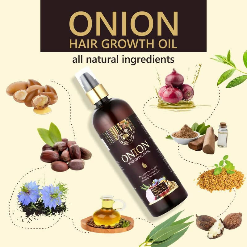 Old Tree Pure & Natural Onion Hair Oil | Grocsy