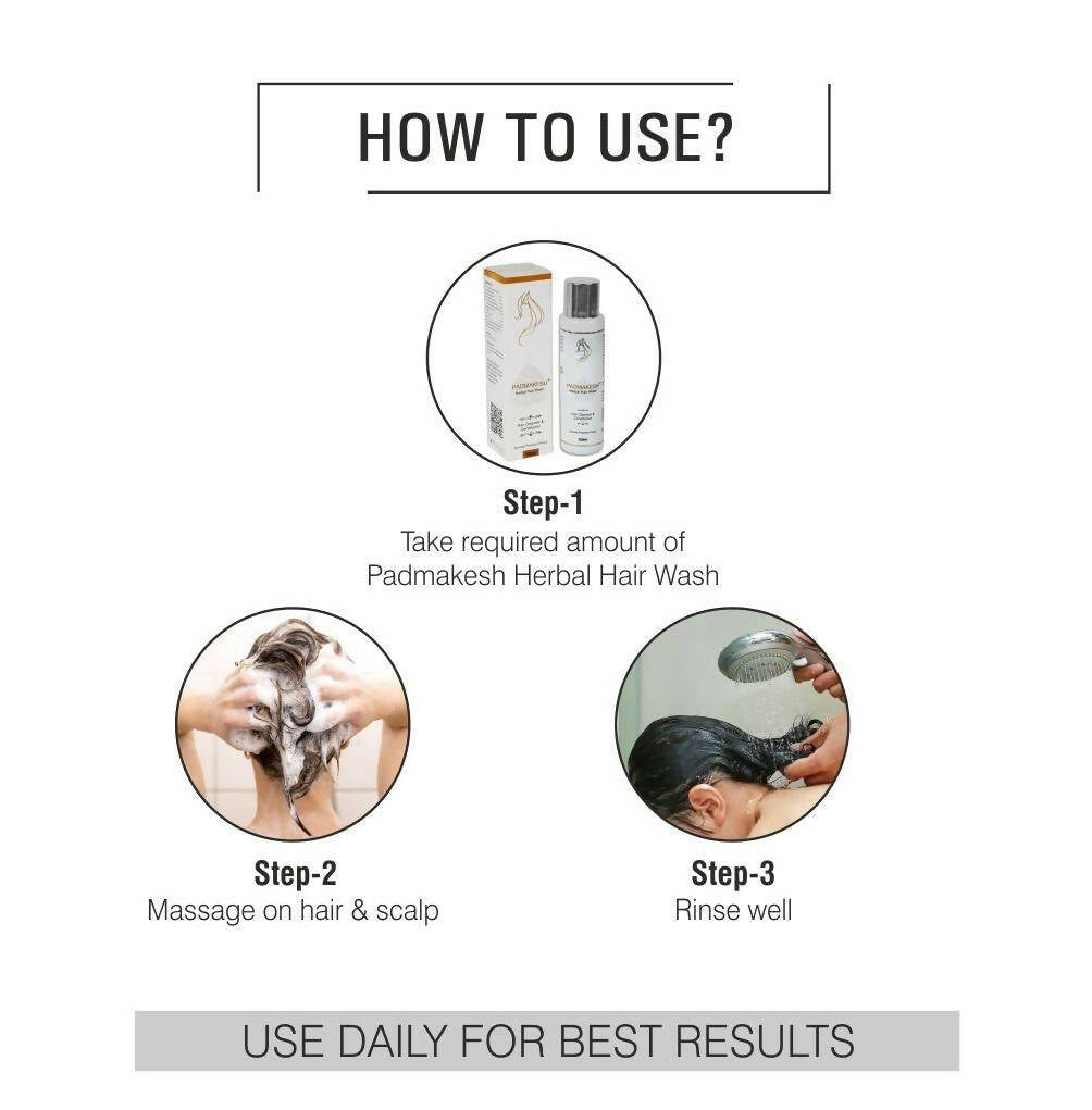 Bio Resurge Life Padmakesh Herbal Hair Wash - Hair Cleanser And Conditioner | Grocsy