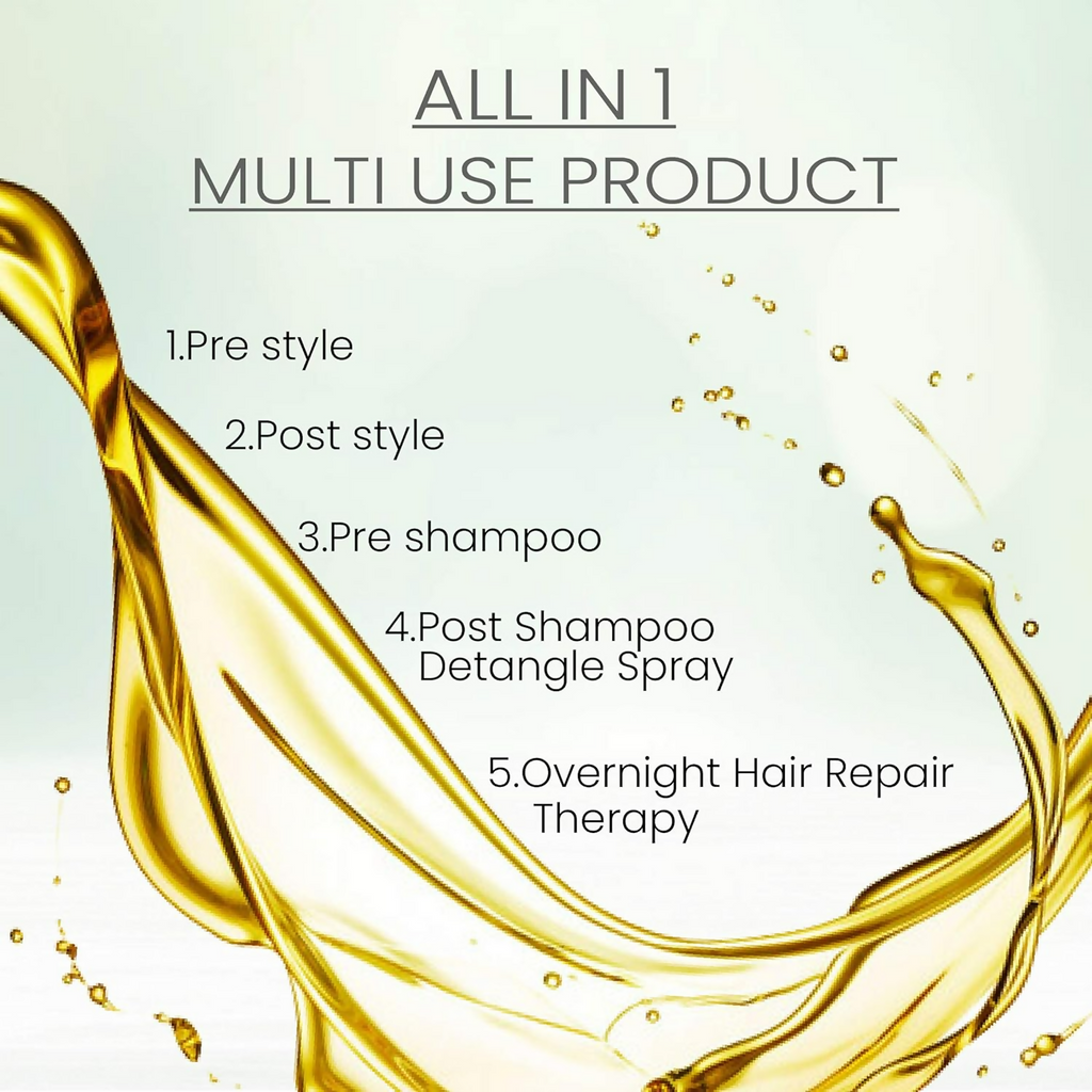 Ktein All in 1 Natural Hair Heat Protection Spray with Fermented Argan Oil | Grocsy