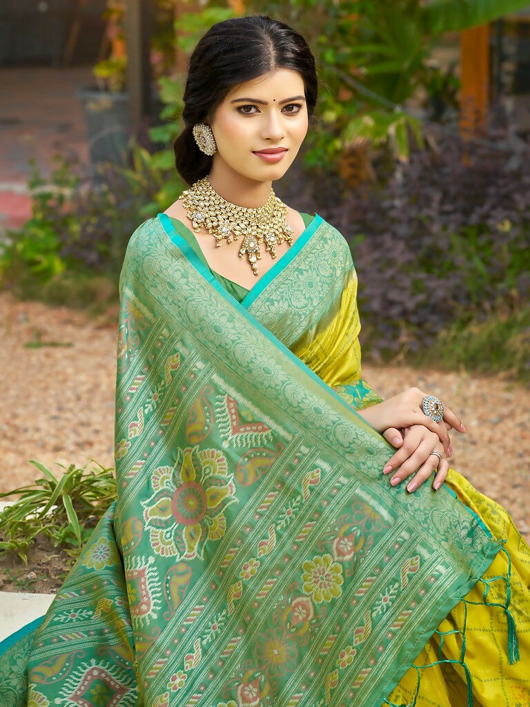 Shree Shyam Fashion Mustard Soft Silk Saree | Grocsy