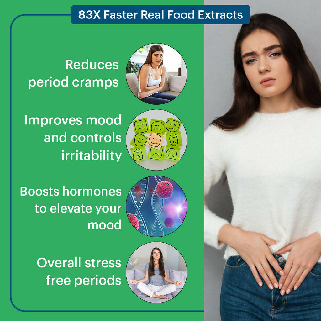 Laurik Essentials PMS Relief Tablets Get Relief From Unwanted Pain | Grocsy