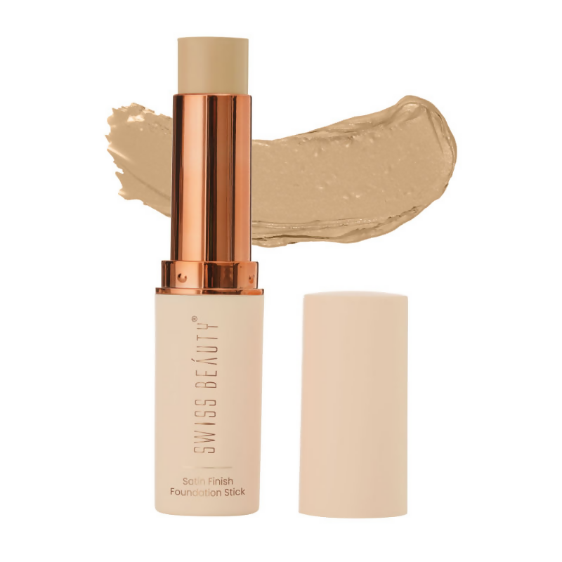 Swiss Beauty Satin Finish Foundation Stick - 04 Sandy | Grocsy