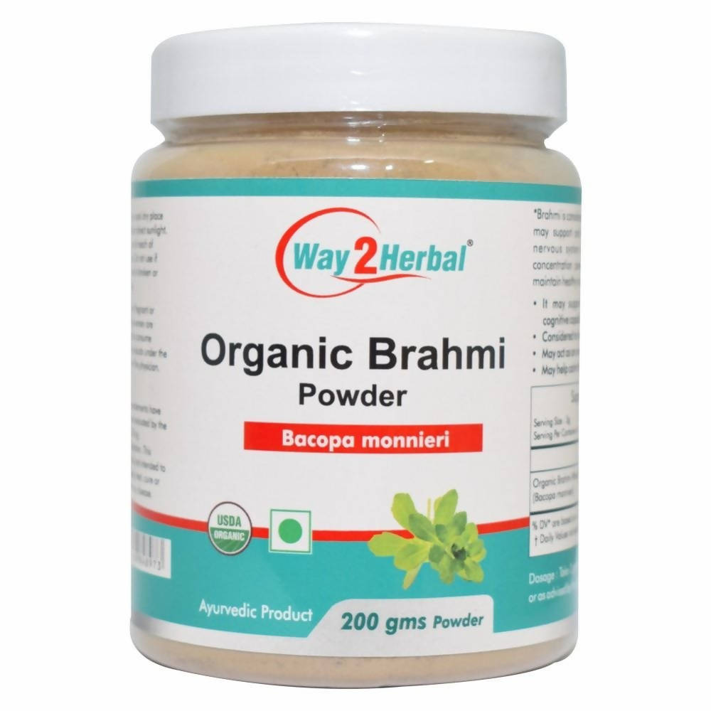 Way2herbal Organic Brahmi Powder | Grocsy