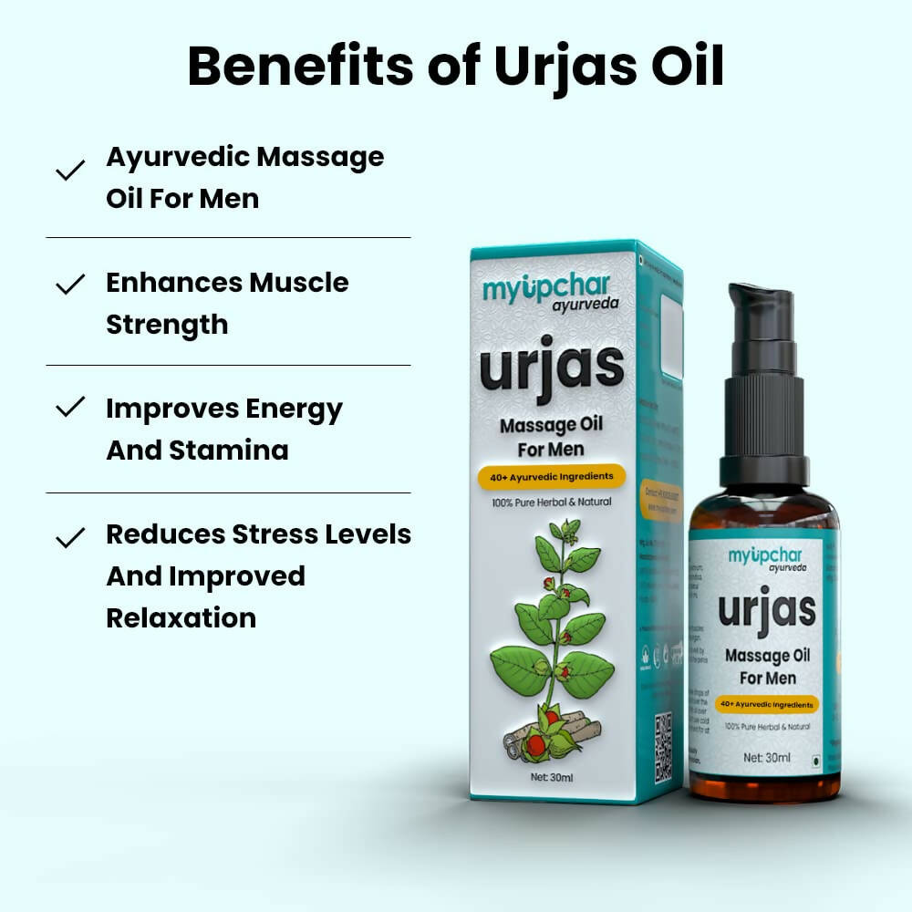 Myupchar Ayurveda Urjas Massage Oil Men | Grocsy