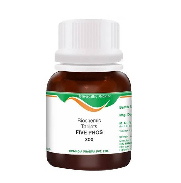 Bio India Homeopathy Five Phos Biochemic Tablets | Grocsy