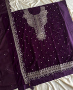 KC New Georgette Short Salwar Kameez Pakistani Style Purple | Grocsy