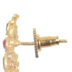 Joban Fashion Women Matte Gold Brass Jhumka | Grocsy