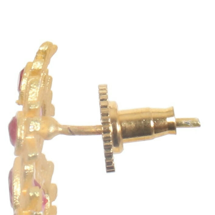 Joban Fashion Women Matte Gold Brass Jhumka | Grocsy