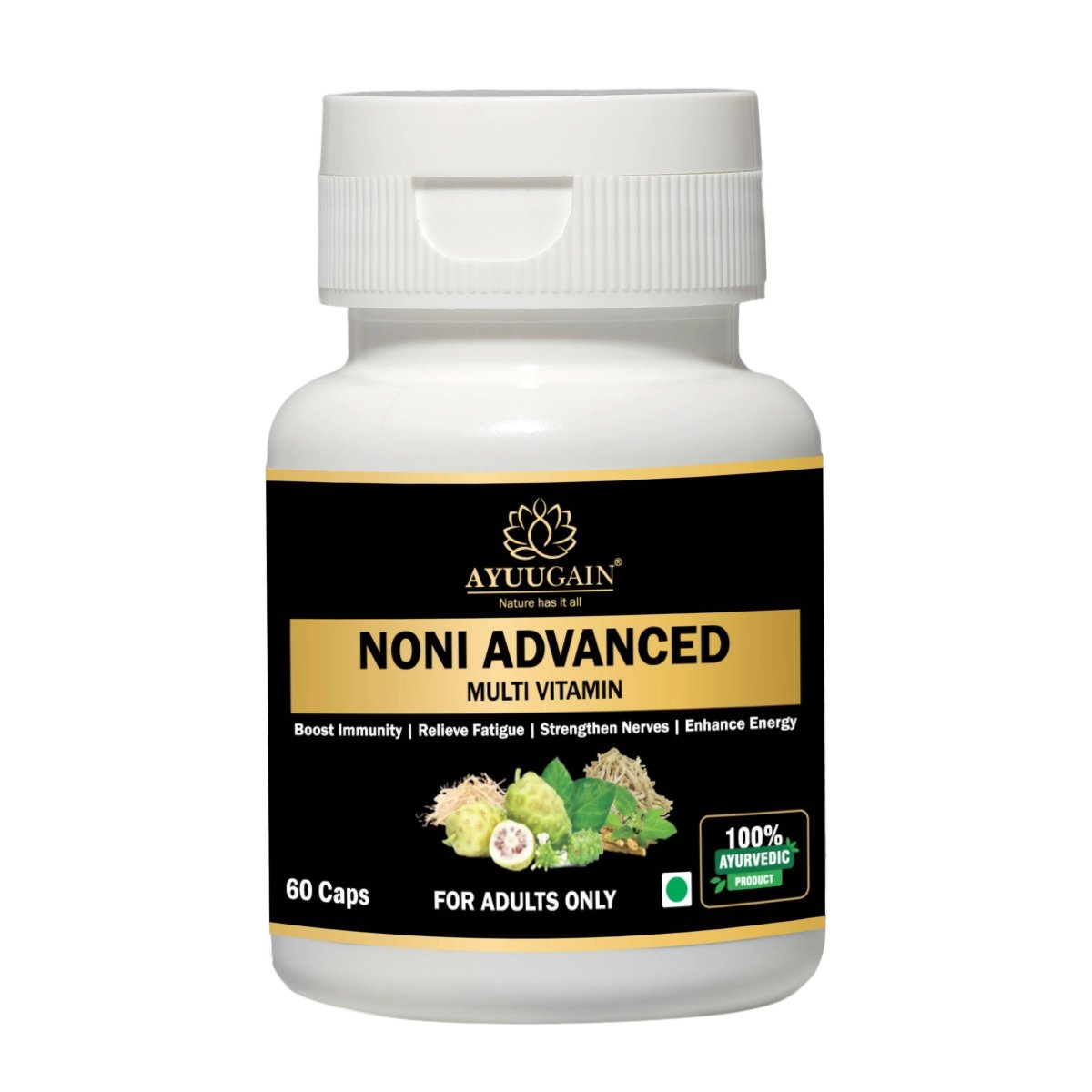 Ayuugain Noni Advanced Multivitamin Capsules | Grocsy