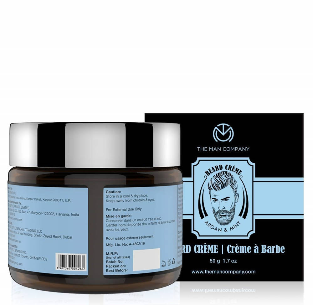 The Man Company Beard Softening Cream with Argan & Mint | Grocsy