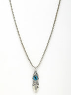 NVR Men's Silver-Plated Stainless Steel Pendant with Chain | Grocsy