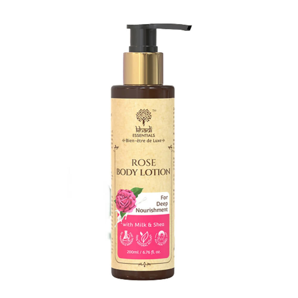 Khadi Essentials Rose Body Lotion | Grocsy