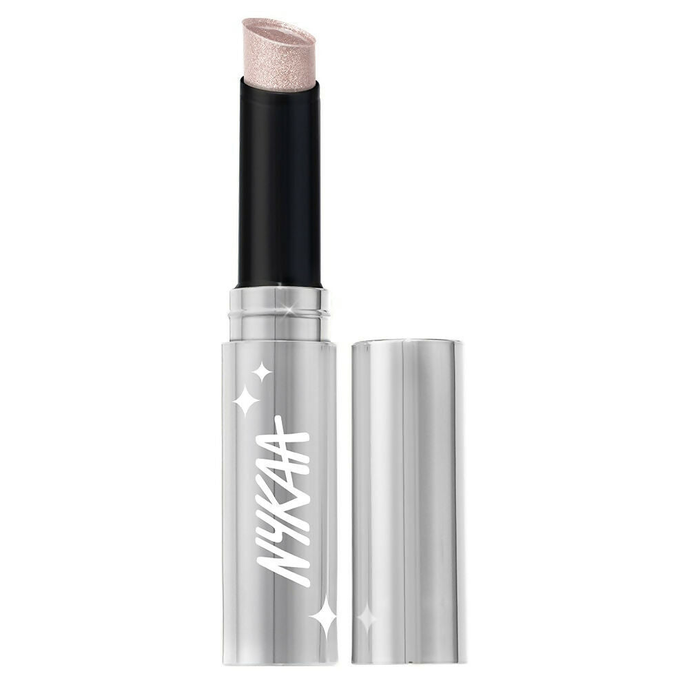 Nykaa Diamond Jelly Cooling Shimmer Eyeshadow Stick - Multi-Use, High Shine Glitter - Icy | Grocsy