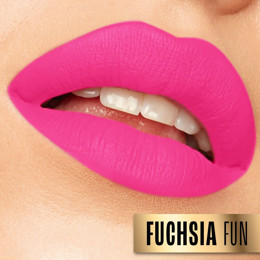 Lakme Absolute Beyond Matte Lipstick - 203 Fuchsia Fun | Grocsy