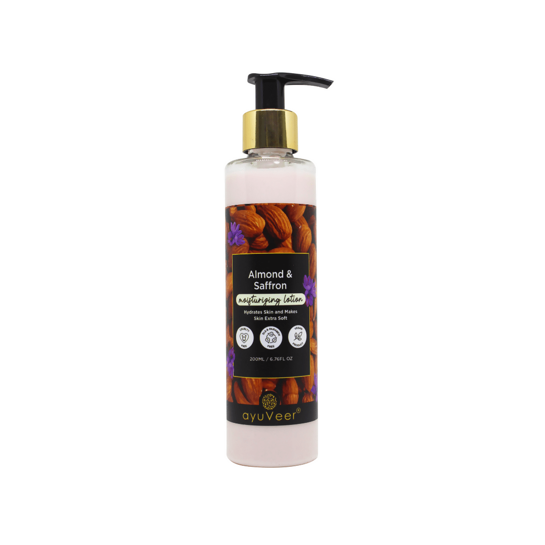 Ayuveer Almond & Saffron Moisturising Lotion | Grocsy