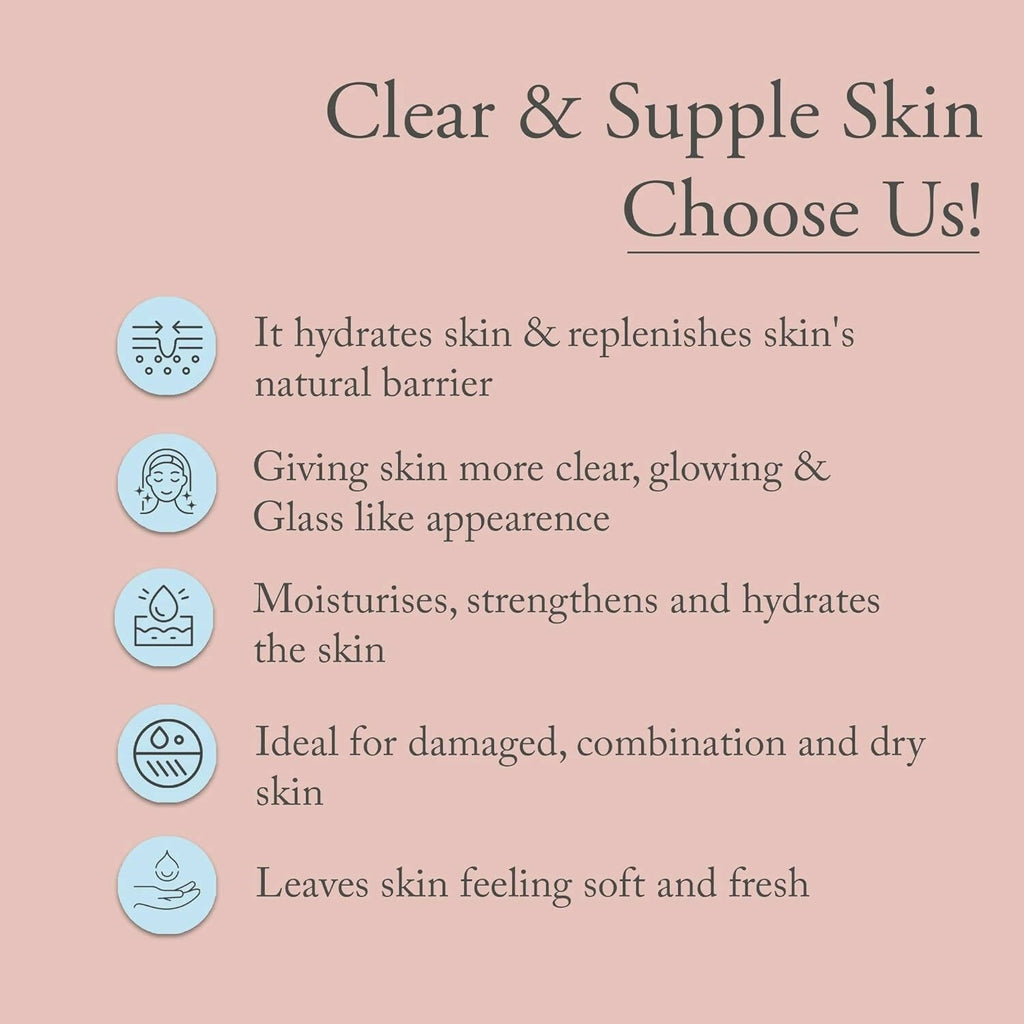 Glamveda Korean Glass Skin Rice Water Tonic | Grocsy